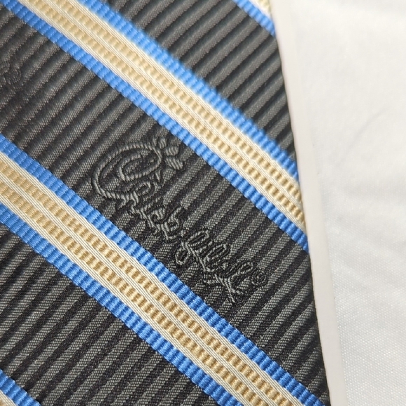 CHICK FIL A Black and Blue Striped Tie.. Amazing!! Eat More Chicken!! Amazing.. - Picture 5 of 12